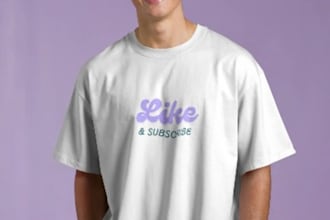 prepare a realistic clothing mockups of your brand