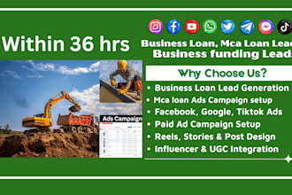 generate mca leads, business loan leads to set appointment