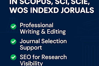 write and publish research articles in scopus, sci, scie, wos journals