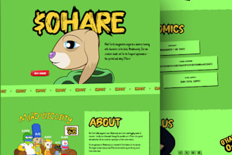 design meme coin landing page meme coin website, crypto website memecoin website