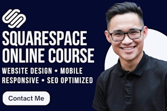 create squarespace website design or squarespace online store