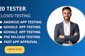 test your app with 12 testers for closed testing