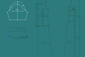 make digital sewing pattern grading