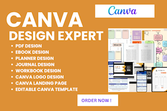 design canva editable journal, planner, workbook, checklist, booklet design