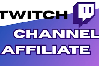 do twitch channel promotion to reach twitch affiliate