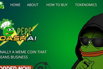 design meme coin website, crypto website, meme website, crypto token website