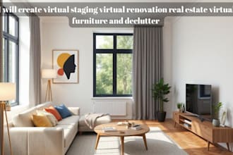 do virtual staging virtual renovation, real estate virtual furniture declutter