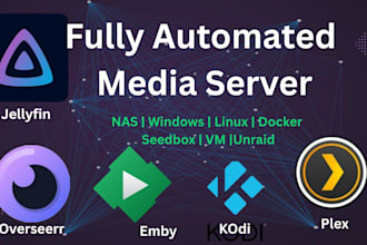 create a full setup of plex and automate your media server with sonarr, radarr