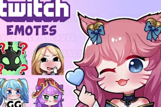 create custom twitch emotes kick youtube discord emoji sub badges animated emote