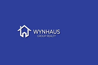 design a unique and modern home logo for your brand or real estate business