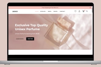 build perfume shopify store perfume website perfume store fragrance website