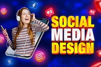 design social media post, facebook ad creative, instagram post, linkedin banners