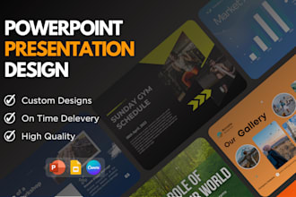 design or redesign powerpoint, google slides or canva with custom elements