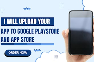 upload your android and ios app to google playstore and app store