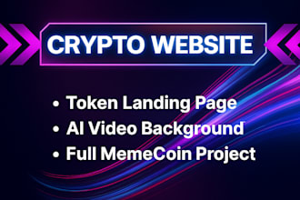 make a website for your memecoin, presale ico website, crypto token website