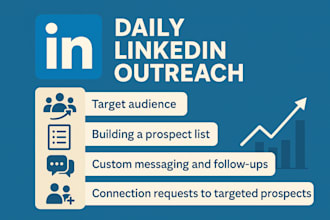 do a strategic linkedin outreach campaign with daily reports