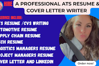 write automotive ats resume, CV civil suppy chain, field service tech logistics