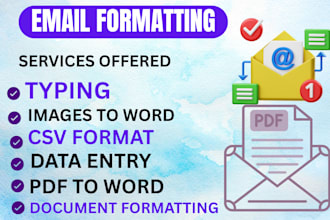 convert your email list to CSV format, document formatting, excel data split