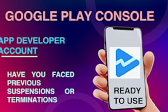 create personal or organization google play console accounts