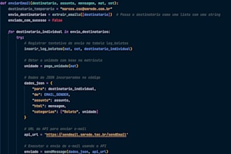 create python automations for apis, whatsapp, and data processing