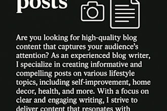 write heartfelt and emotional blog posts or personal letter