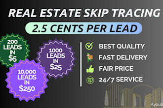 do skip tracing for real estate