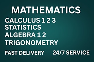 help you in mathematics, algebra 1 2, calculus 1 2 3, trigonometry, statistics