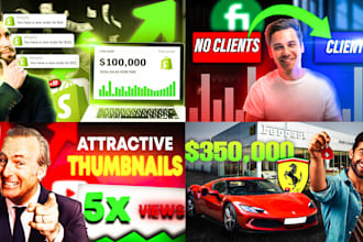 design attractive eye catchy youtube thumbnail