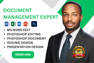 create, edit, format, microsoft word document formatting photoshop document