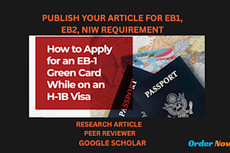 write and publish ai articles for eb1, eb2, niw requirement