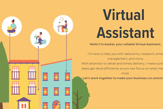 be your reliable virtual assistant for data entry, research and admin tasks