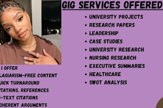 write research 2, 4, 6, 10, 20 pages essay, summary, lit review and project