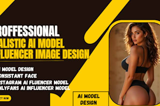 do realistic ai influencer model for social media adult page model and branding