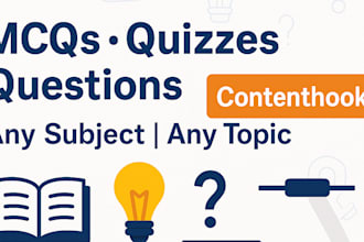 create high quality mcqs, quizzes and questions for any topic or subject