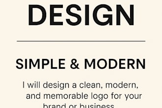 design a modern minimalist logo using your initials or monogram
