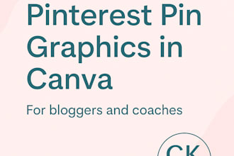 design pinterest pin graphics in canva for bloggers and coaches