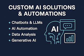 build custom ai solutions, automations, chatbots, and generative content