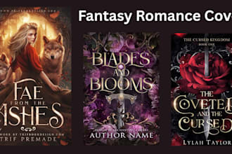 create ebook cover design, fantasy book cover design, romance, kindle book cover