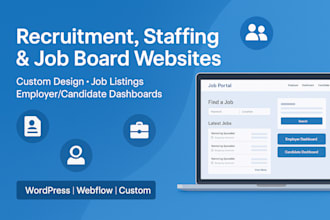 design recruitment website staffing website job board website