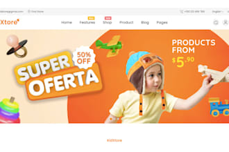 create kids clothing shopify store, toy shopify dropshipping store