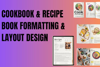design format  cookbook recipe book meal plan diet guide for amazon kdp