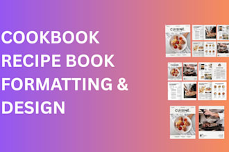 format and design cookbook,recipe book,diet guide,meal plan