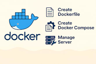 create dockerfile, compose, and deploy your app as a docker expert