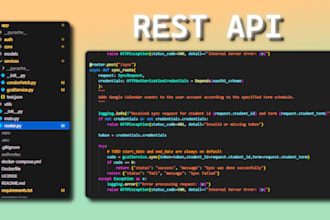 develop a custom python rest API flask or fastapi