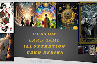 do card design custom playing cards tarot card board game