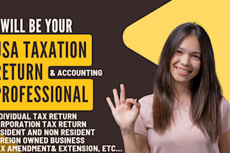 be tax consultant and file US tax return, amended tax, form 1120, 1040 to irs