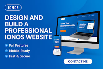 professional ionos website, ionos website redesign, godaddy hostinger website