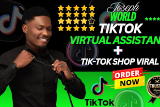 be you tiktok shop manager, tiktok shop virtual assistant and tiktok shop viral