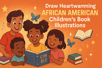 child book cover  picture book art  black book art  inclusive drawing  ethnic
