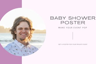 make a poster for your baby shower